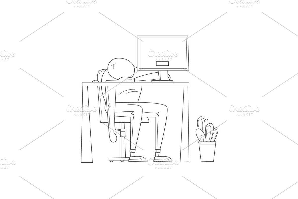 Teamwork, office life, business., an Object Illustration by Podis (Photo 3 of 6)