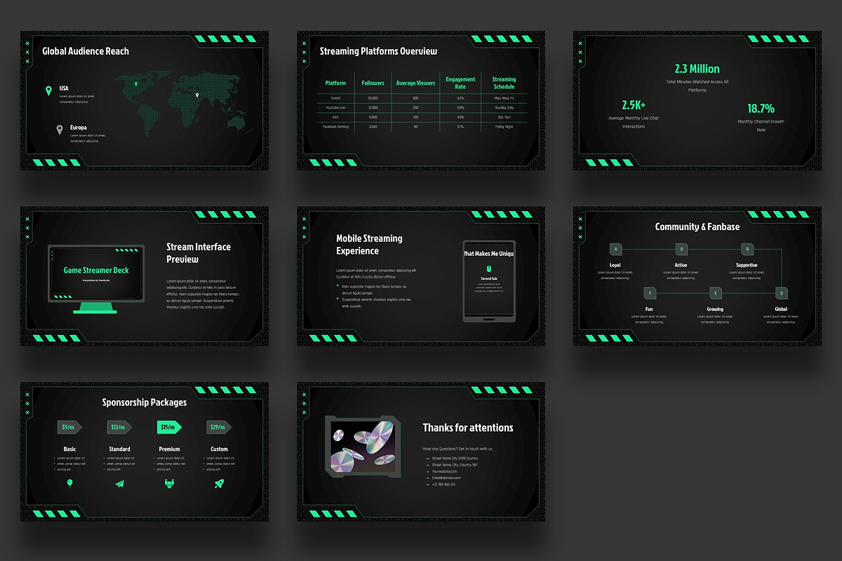 Game Streamer Deck Presentation, a Presentation Template by BumbleGraph Studio (Photo 5 of 5)