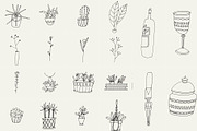 82 Hand Drawn Logo Elements PSD, an Object Graphic by Sasha Mitkalova (Thumbnail 4 of 5)