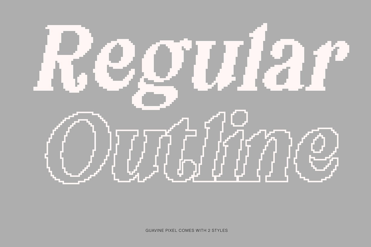 Guavine Pixel, a Serif Font by Craft Supply Co. (Photo 4 of 8)