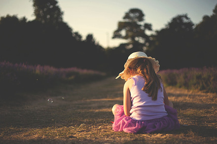 Little Girl in a Straw Hat