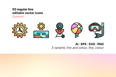 50 Summer Icons