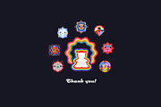 Chakras & geometry  kawaii style, an Animal Illustration by Alena (Thumbnail 6 of 6)
