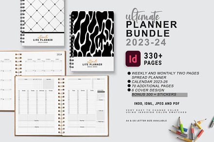 Ultimate Planner Bundle Pack Vol.15, a Stationery Template by MNT-Creator