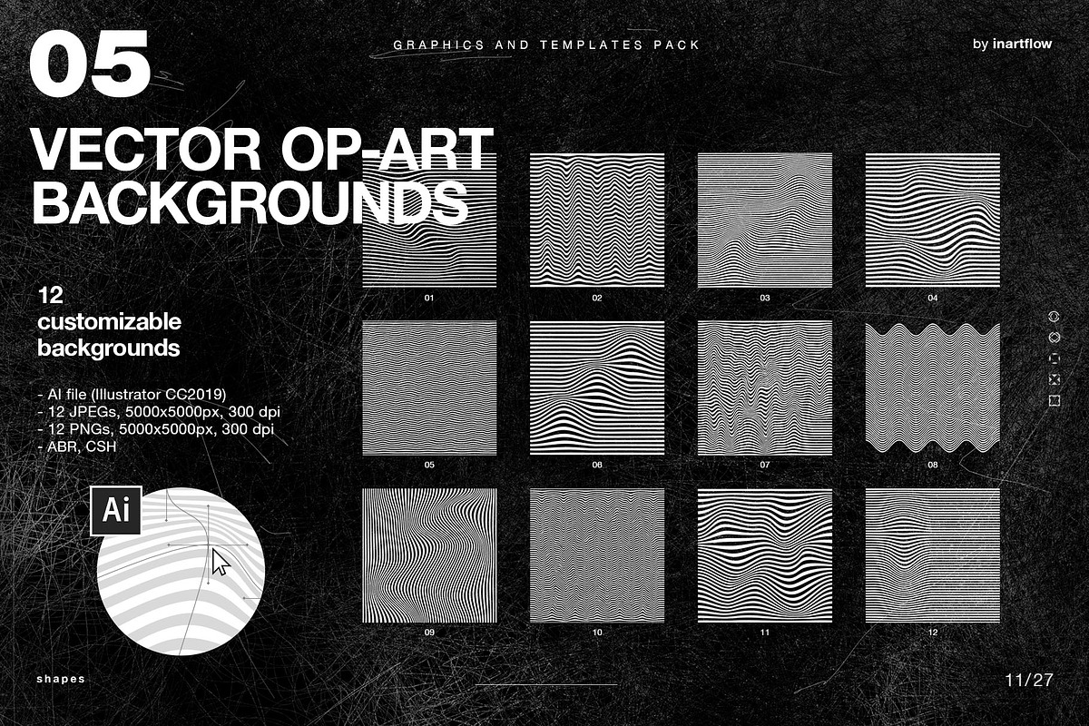 Graphics and Templates Pack, a Background Graphic by Inartflow (Photo 11 of 27)