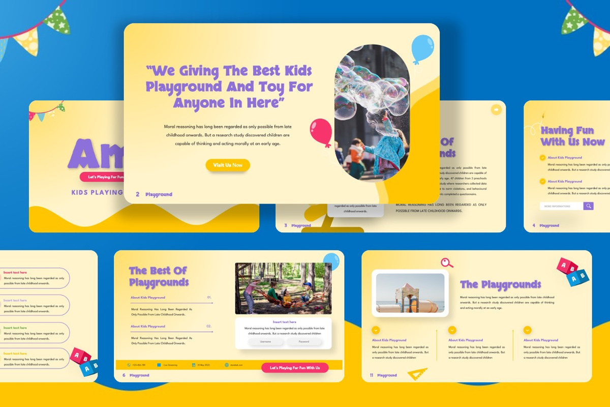 Amigos - Kids Play Powerpoint, a Presentation Template by Dhabee (Photo 2 of 8)