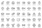 AI, API & Automation Icon Set – 100+, an Outline Icon by SJagiello (Thumbnail 2 of 5)