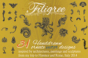 Filigree complete set, an Object Graphic by SteveKnerem (Thumbnail 1 of 5)