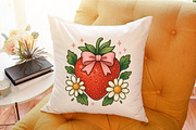 Strawberry Flower Pink Coquette Bow, an Illustration by Sublimation Artist (Thumbnail 9 of 9)