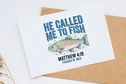 He Called Me to Fish Christian PNG, a Seasonal Illustration by Canvas Craft (Thumbnail 6 of 6)