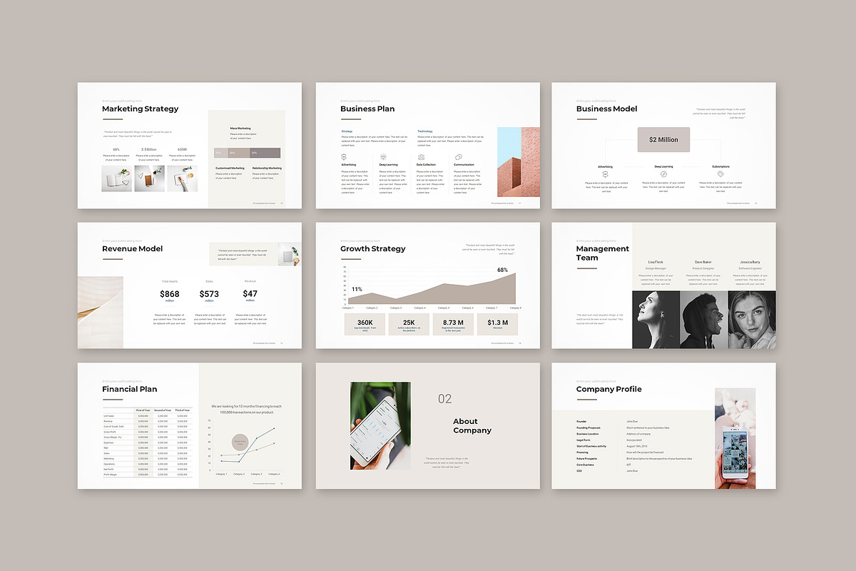 Business Plan Google Presentation, a Presentation Template by CreativityForest (Photo 5 of 18)