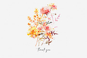 watercolor autumn scenery clipart, a Decorative Illustration by Patishop Art (Thumbnail 10 of 10)
