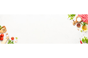 Healthy food background on white., a Food & Drink Photo by Nadia-nb