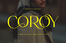 Coroy - Elegant Sans Serif Font