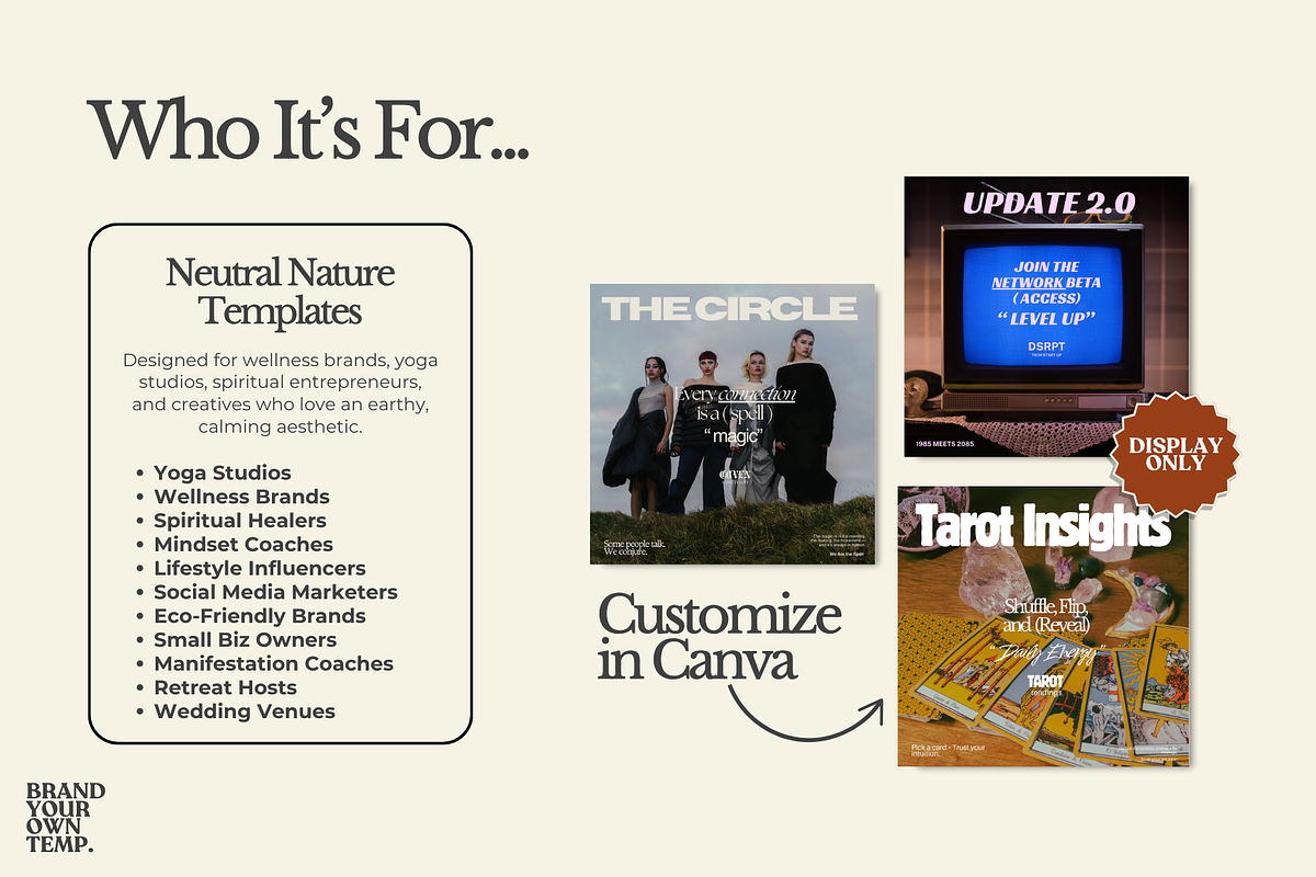 Witchy Canva Template Bundle, a Templates & Theme by BYOTstudios (Photo 11 of 12)