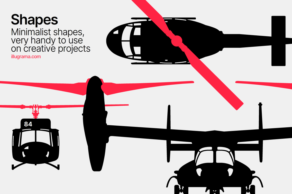 Helicopters - Modern Graphics, an Illustration by illugrama (Photo 2 of 7)