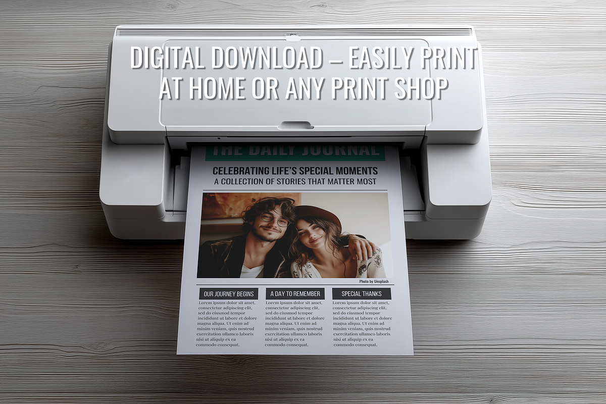 Front Page Newspaper Template, a Flyer Template by ZoloDesignHub (Photo 5 of 7)