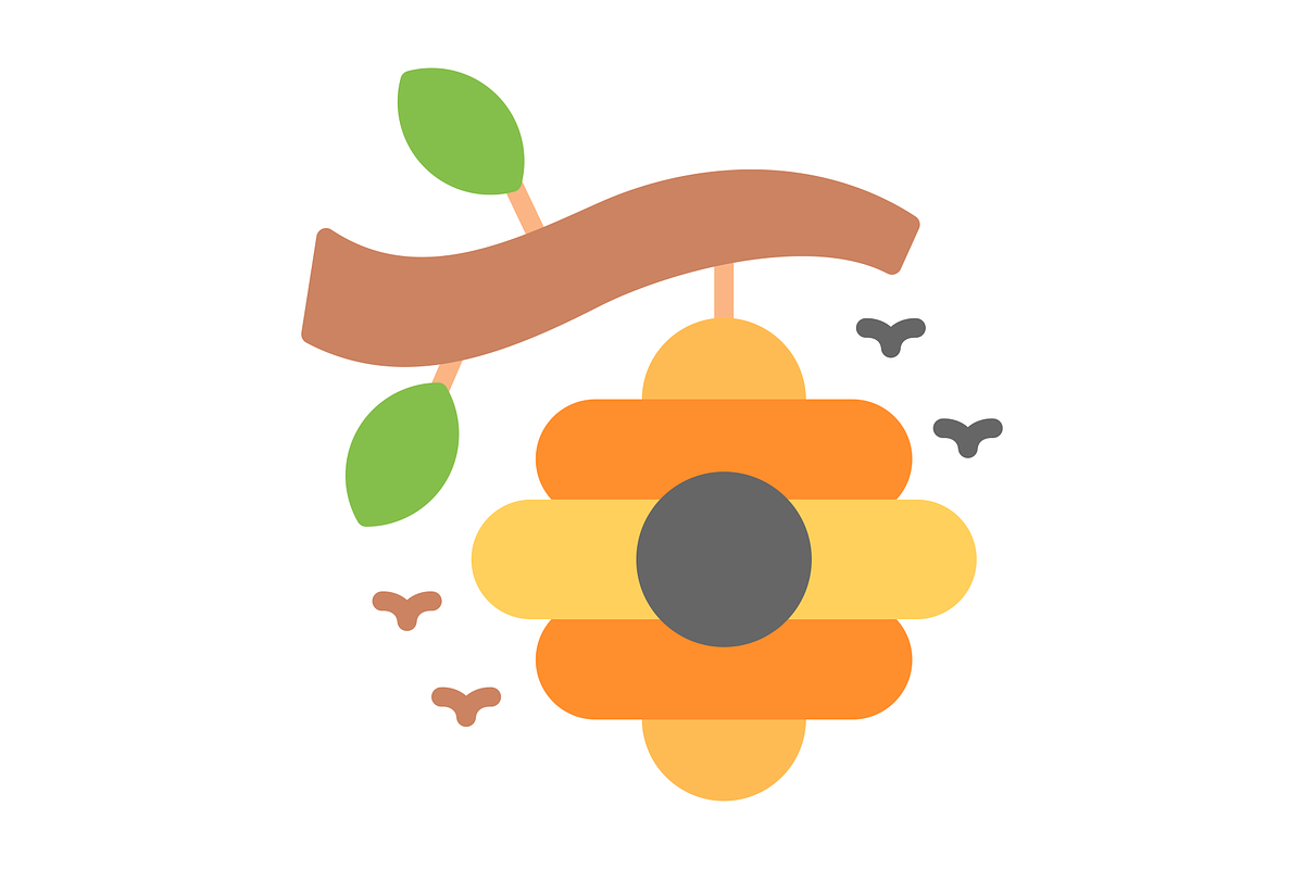 Beehive Flat Icon, a Duotone Icon by Pexelpy (Photo 2 of 2)
