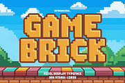 Gamebrick, a Symbol Font by din-studio.com (Thumbnail 1 of 11)
