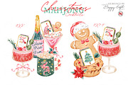 Christmas Mahjong Cocktails, a Decorative Illustration by TheHappyGiftArt (Thumbnail 2 of 10)