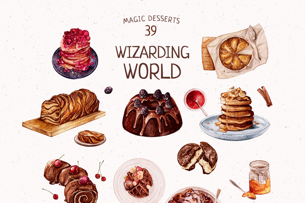 Wizarding World Watercolor set, a Decorative Illustration by Yakovleva Margarita (Photo 16 of 20)