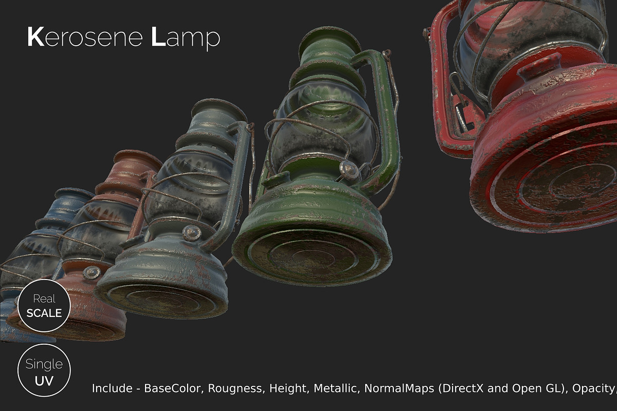 Old Kerosene Lamp, an Object 3D Model by !rina (Photo 6 of 18)