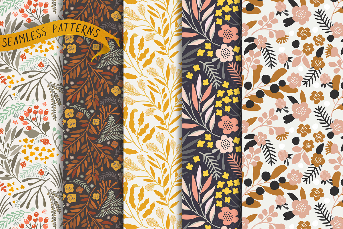 Vector Florals, a Background Graphic by Irtsya (Photo 2 of 12)