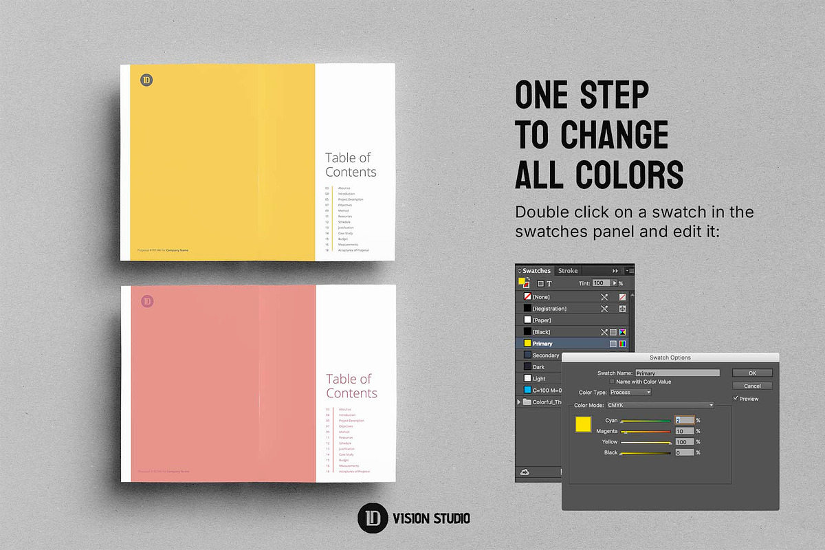 Minimal Proposal Canva InDesign, a Brochure Template by ID Vision Studio (Photo 5 of 16)