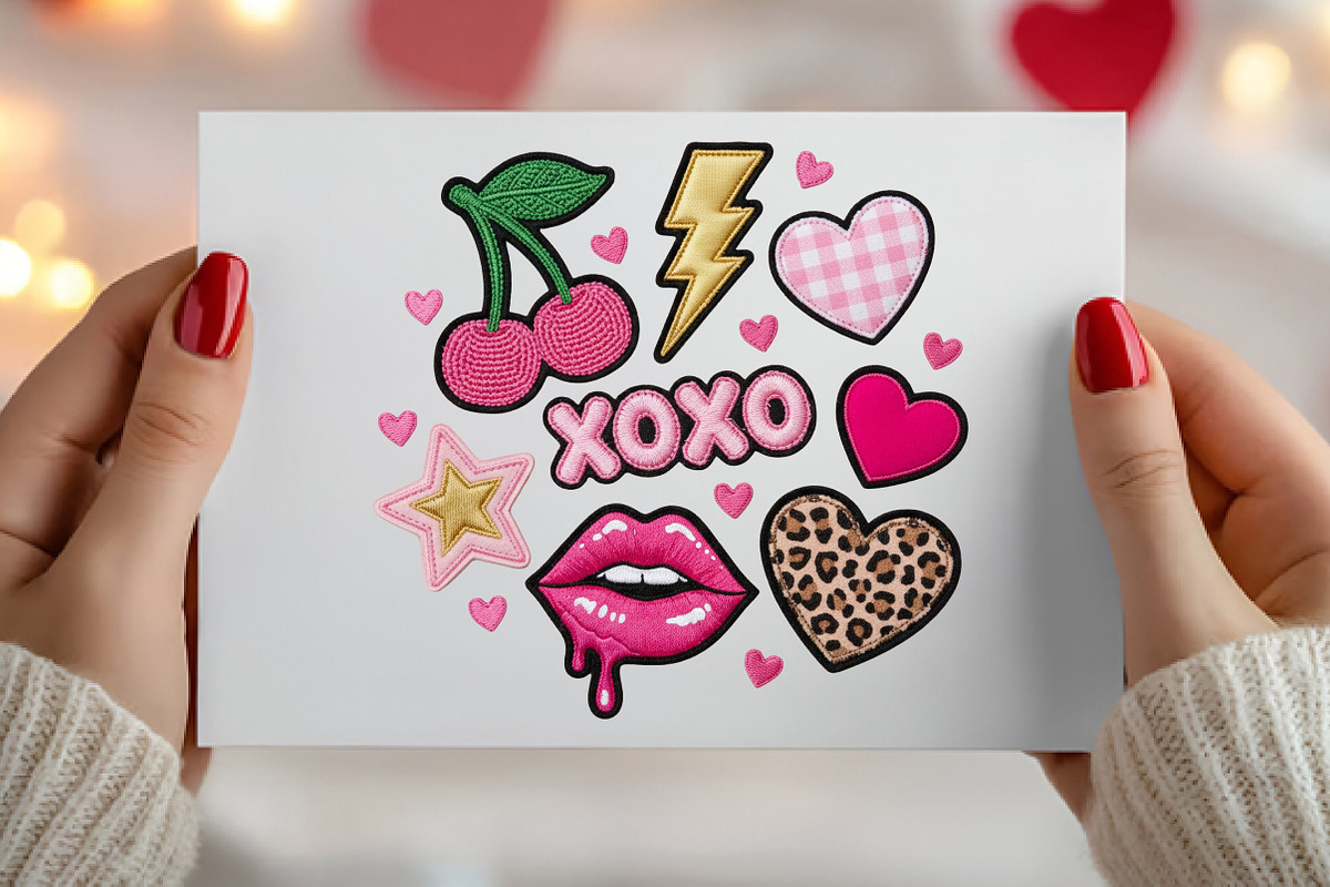 Colorful Embroidered Valentine PNG, an Illustration by Canvas Craft (Photo 5 of 7)