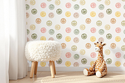 Retro Smiles Seamless Pattern, a Pattern Graphic by OwlAndFern (Thumbnail 15 of 17)