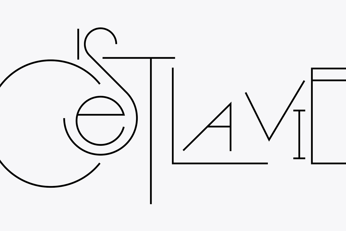 Srg Linear - Geometric typeface, a Sans Serif Font by Srg® (Photo 10 of 11)