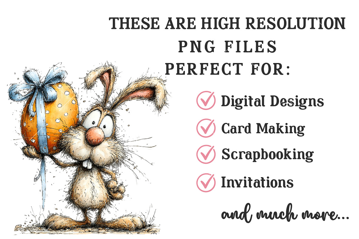 Quirky Easter Clipart Bundle, an Illustration by OK Design (Photo 4 of 6)
