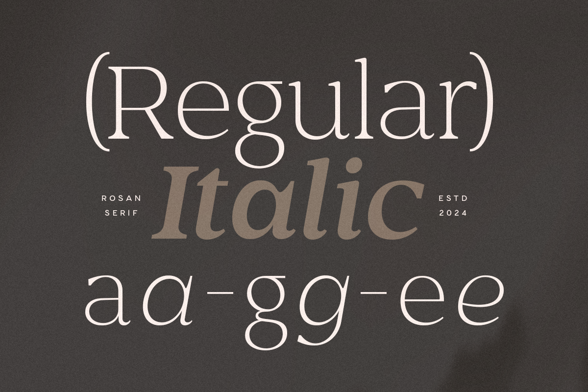Rosan Serif - Cinematic Serif Font, a Serif Font by Hamz Studio (Photo 6 of 16)