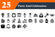Party and Celebration Solid Icons, an Outline Icon by EllaMaiyaali (Thumbnail 3 of 3)
