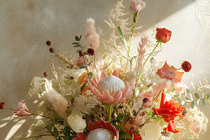 Protea flower arrangement