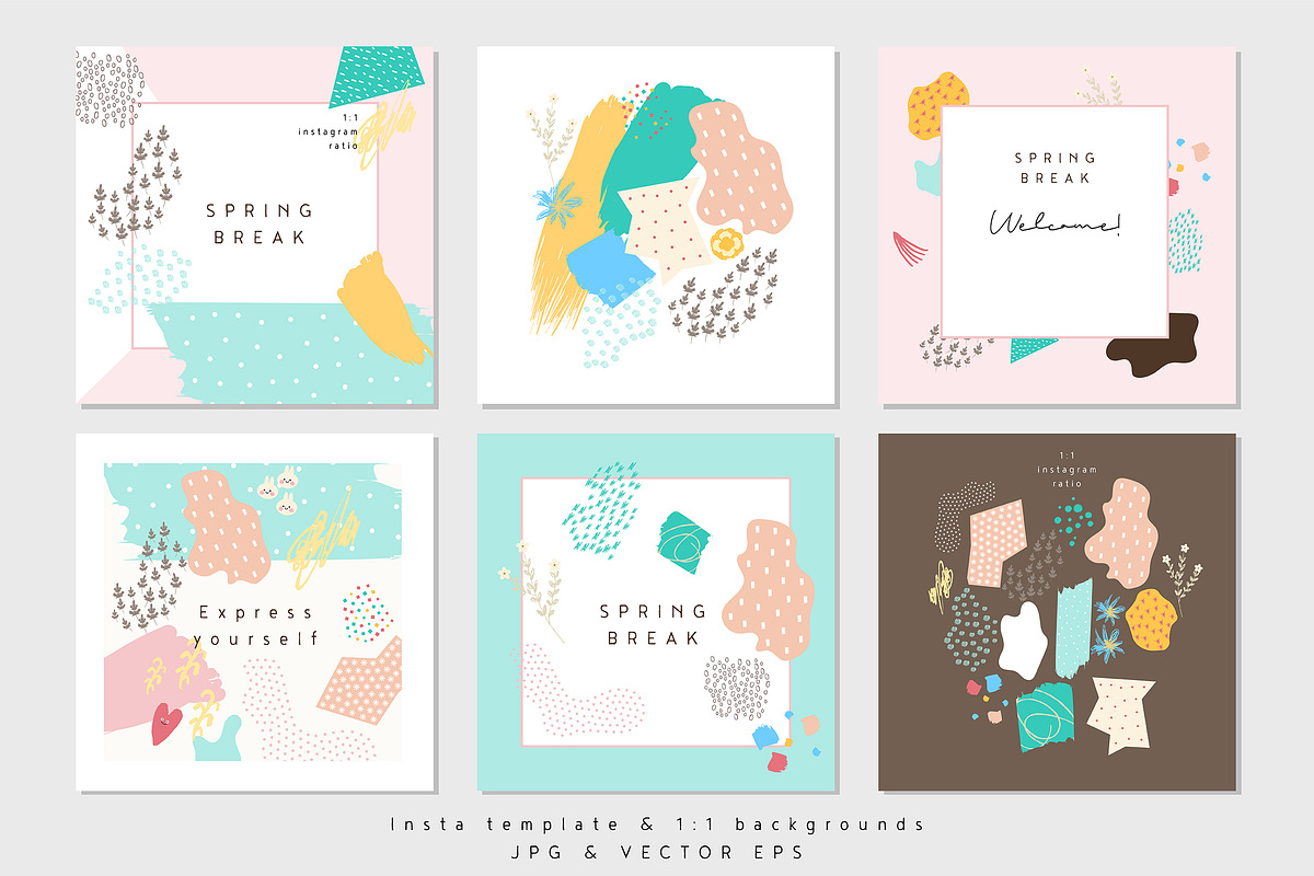 Spring Siesta - Romantic, Abstract, a Pattern Graphic by Paperly Studio (Photo 4 of 10)