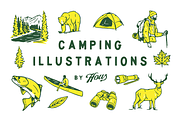 Camping Illustrations, an Illustration by Megflags (Thumbnail 1 of 2)