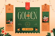 Gerabell - Condensed Christmas Serif, a Serif Font by Burntilldead (Thumbnail 8 of 12)