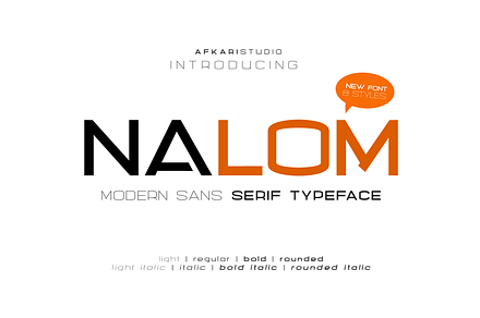 Nalom Sans Serif Font Family