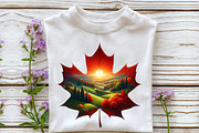 Fall Scenery Autumn Sunset Clipart, an Illustration by Rose Art (Thumbnail 5 of 8)