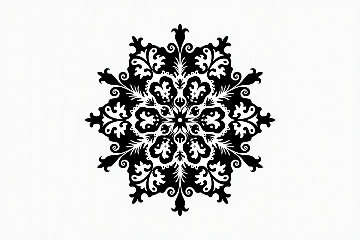 Decorative Mandala Vector Set, an Illustration by hafijul (Photo 4 of 9)