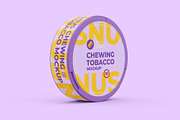 Snus Chewing Tobacco Can Mockup Side, a Packaging Mockup by easymock 2 (Thumbnail 7 of 10)