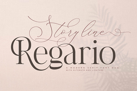 Storyline Regario Font Duo, a Serif Font by Storytype Studio