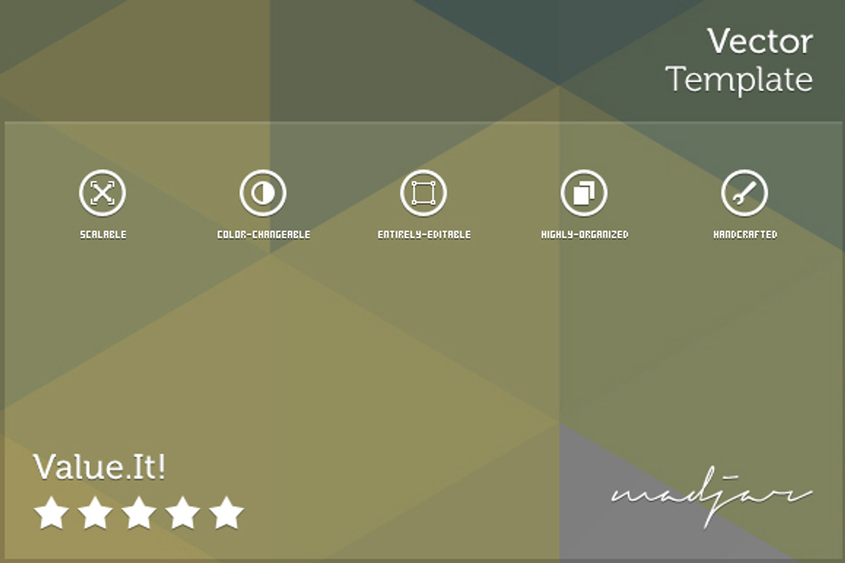 Polygon Vector Geometric Background, a Pattern Graphic by MAOV (Photo 3 of 3)