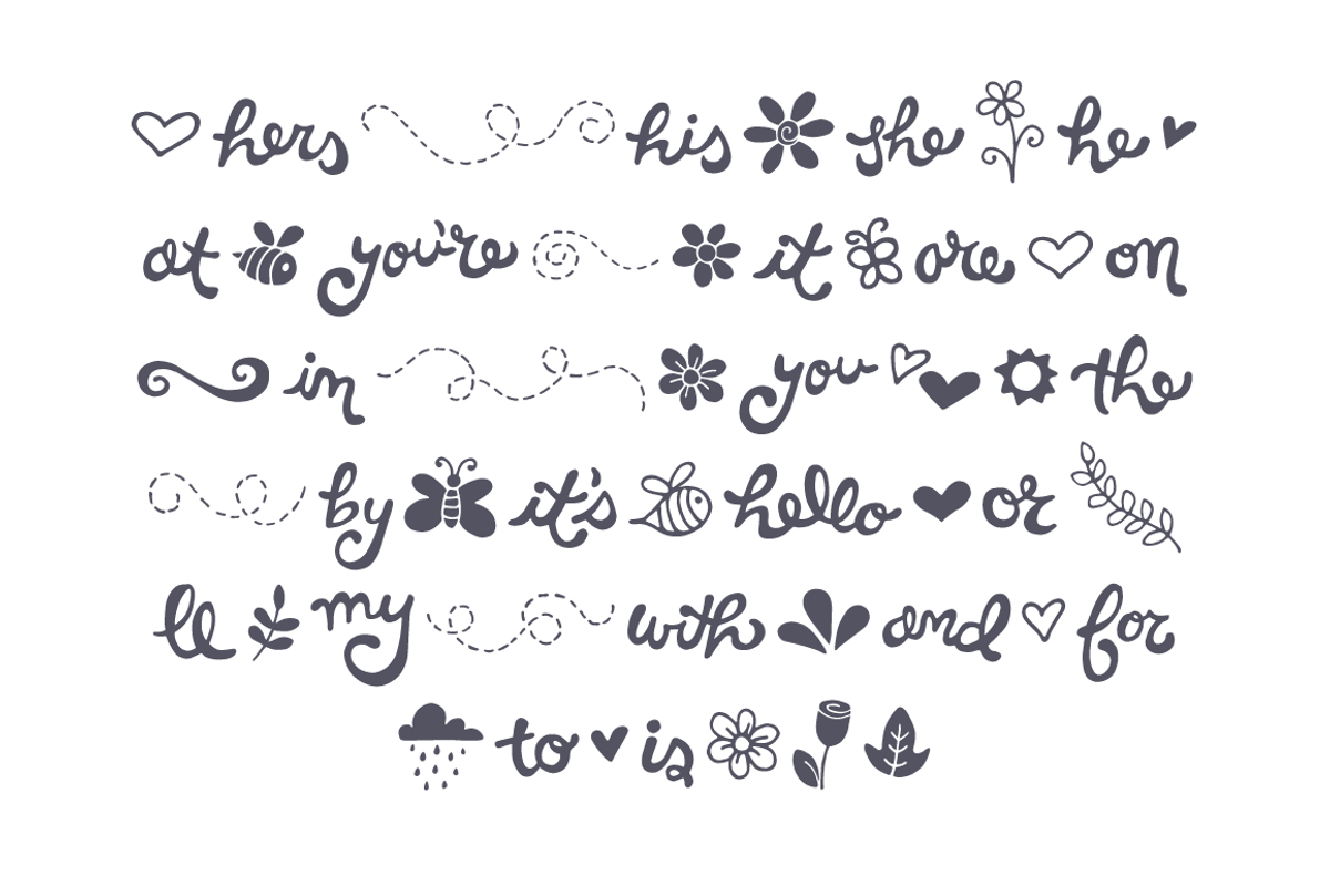 Hello Spring Font preview 8