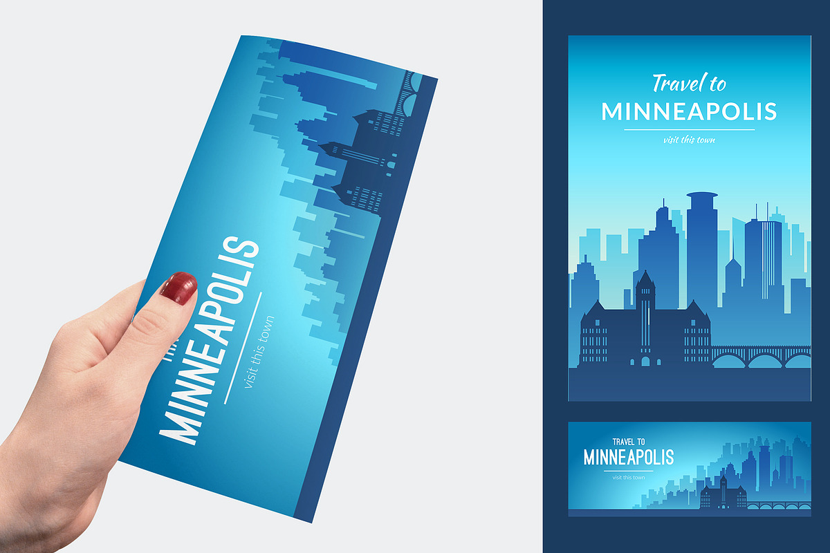 USA Cities Landscape Collection, an Illustration by Chuhastock (Photo 7 of 13)