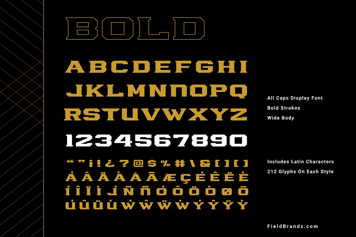 Cornerback Display Typeface, a Font by Field Brandz (Photo 3 of 6)