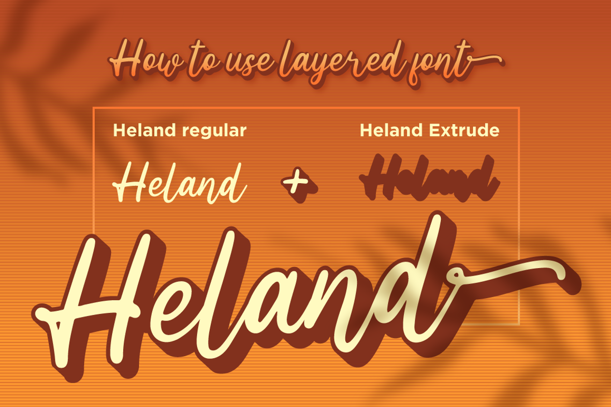 Heland - Display Script Font, a Script Font by Attype (Photo 5 of 8)