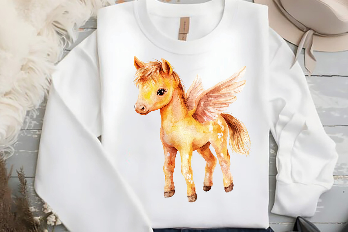 Watercolor Horse Clipart Bundle, an Illustration by DreamCafeArt (Photo 4 of 7)