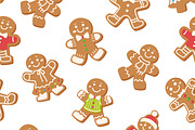 Christmas Gingerbread Pattern Set, a Pattern Graphic by Barsuk's Shop (Thumbnail 3 of 10)